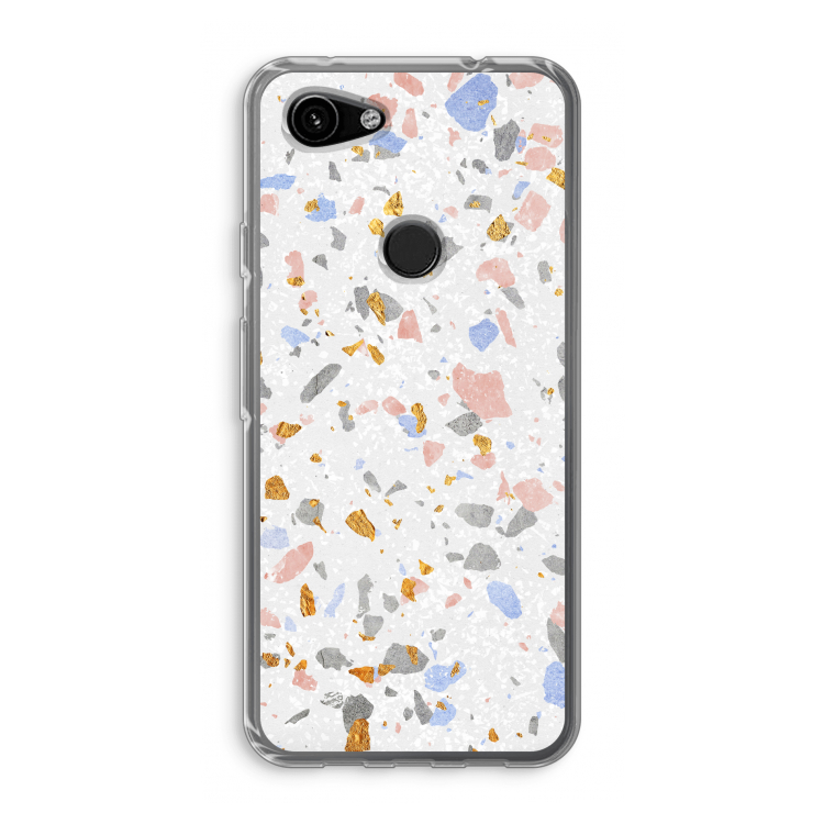 Terrazzo N°8: Google Pixel 3a Transparant Hoesje