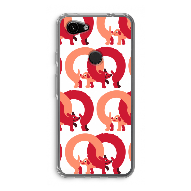 Dogs: Google Pixel 3a Transparant Hoesje