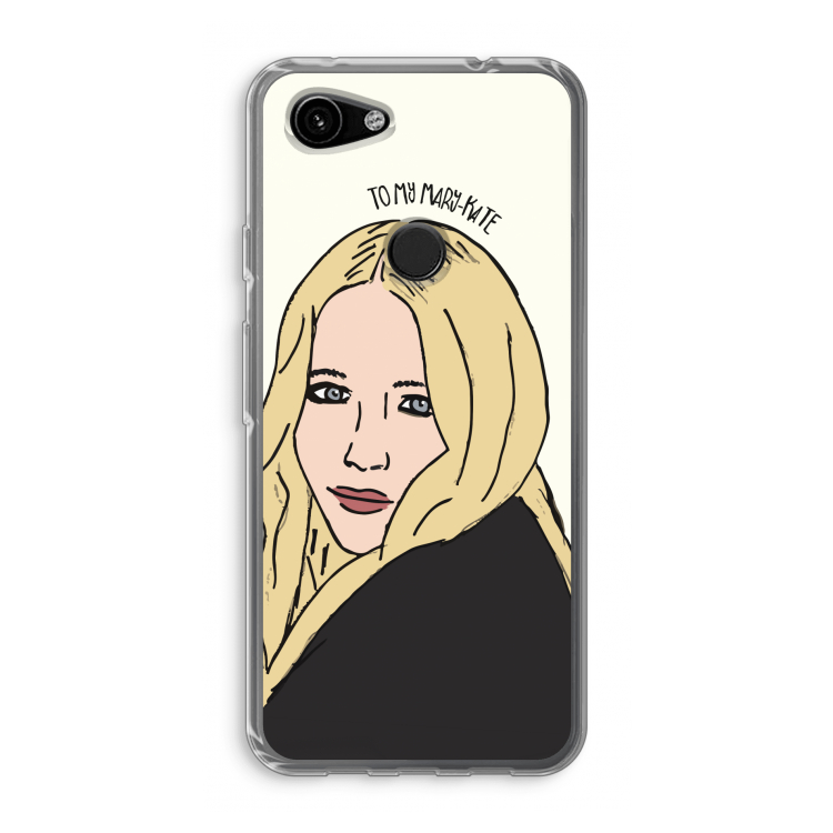 Mary Kate: Google Pixel 3a Transparant Hoesje