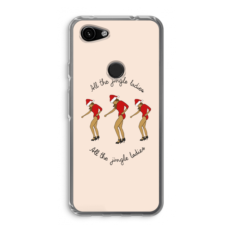 Jingle Ladies: Google Pixel 3a Transparant Hoesje