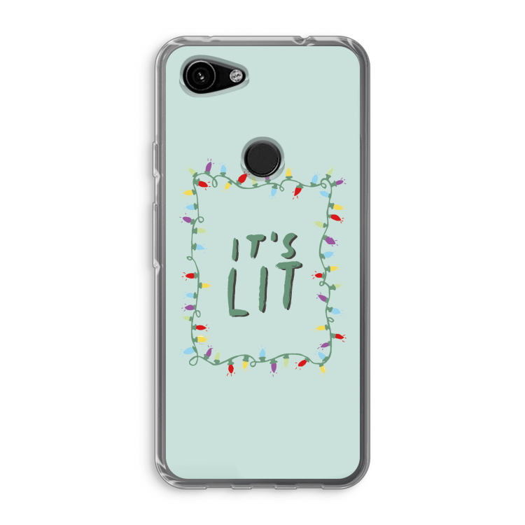 It's Lit: Google Pixel 3a Transparant Hoesje