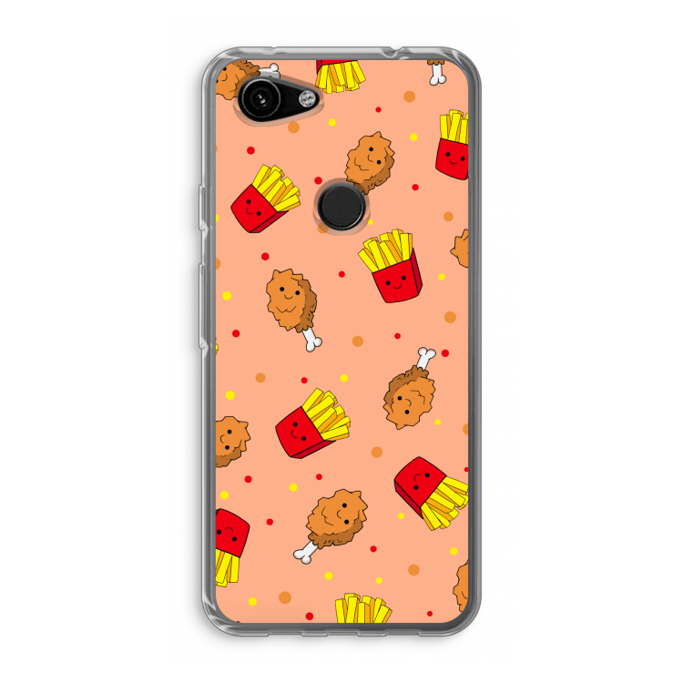Chicken 'n Fries: Google Pixel 3a Transparant Hoesje