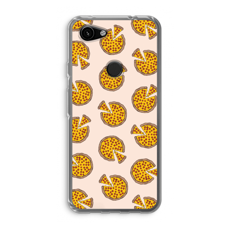 You Had Me At Pizza: Google Pixel 3a Transparant Hoesje