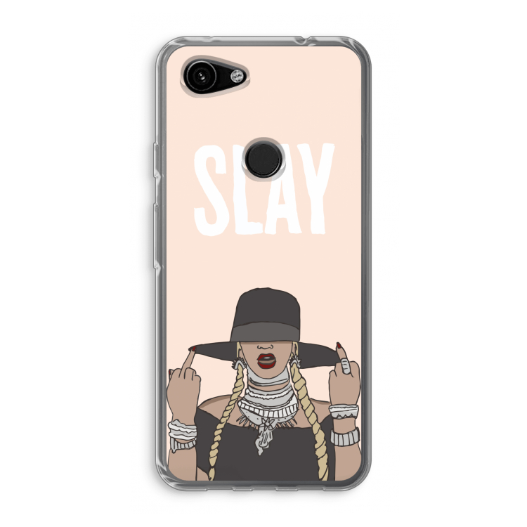 Slay All Day: Google Pixel 3a Transparant Hoesje