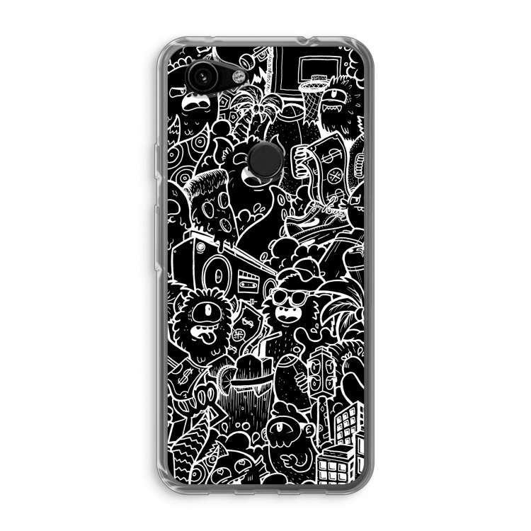 Vexx Black City : Google Pixel 3a Transparant Hoesje