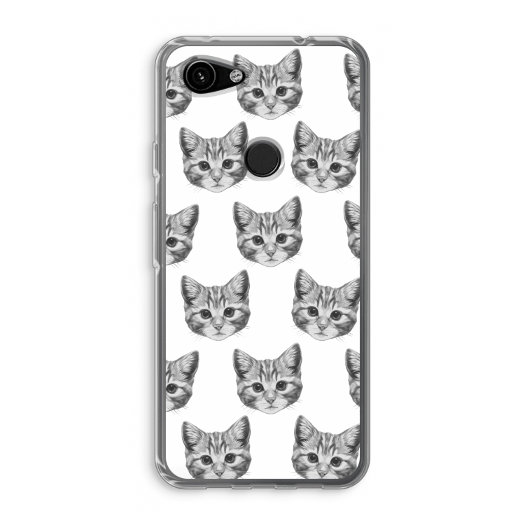 Kitten: Google Pixel 3a Transparant Hoesje