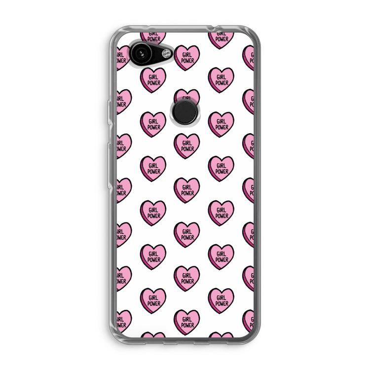 GIRL POWER: Google Pixel 3a Transparant Hoesje
