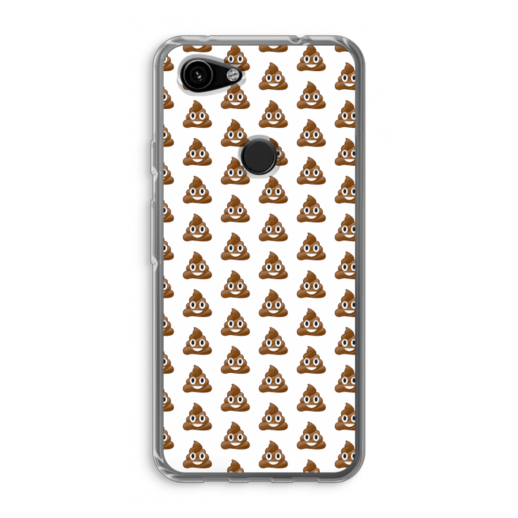 Poop emoji: Google Pixel 3a Transparant Hoesje