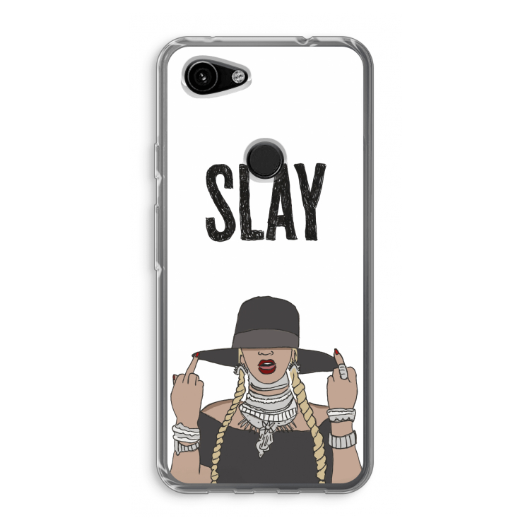 Slay All Day: Google Pixel 3a Transparant Hoesje