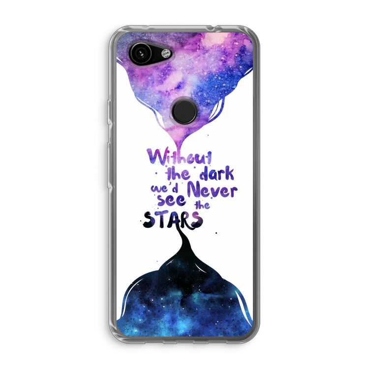 Stars quote: Google Pixel 3a Transparant Hoesje