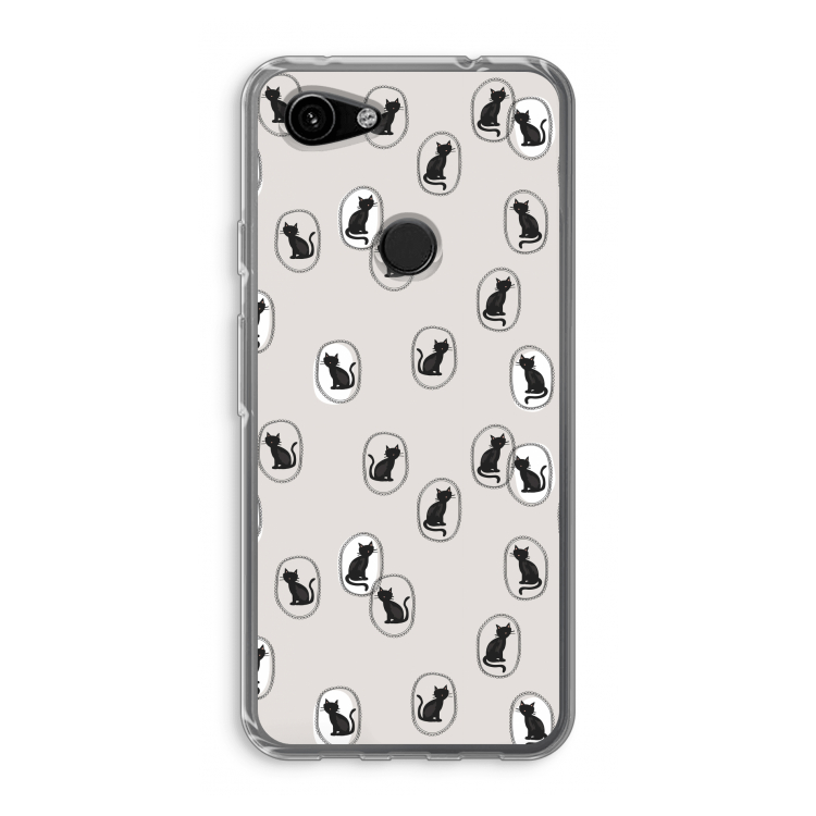 Miauw: Google Pixel 3a Transparant Hoesje