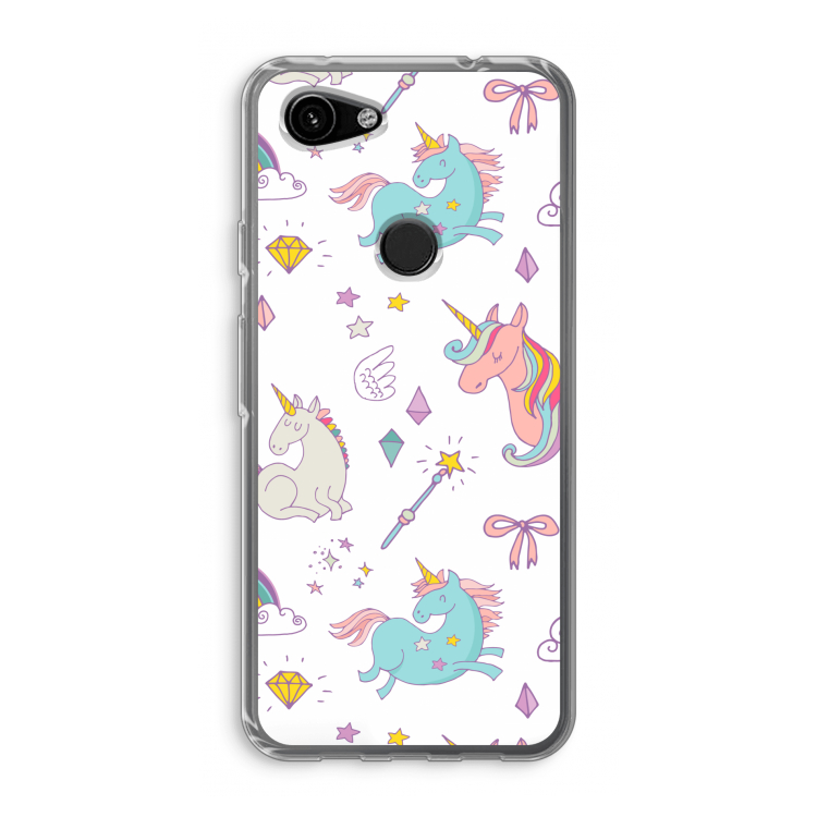Fantasiewereld: Google Pixel 3a Transparant Hoesje