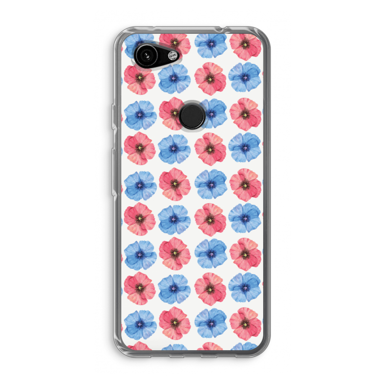 Klaproosjes: Google Pixel 3a Transparant Hoesje