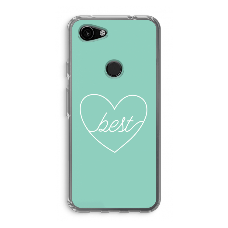 Best heart pastel: Google Pixel 3a Transparant Hoesje