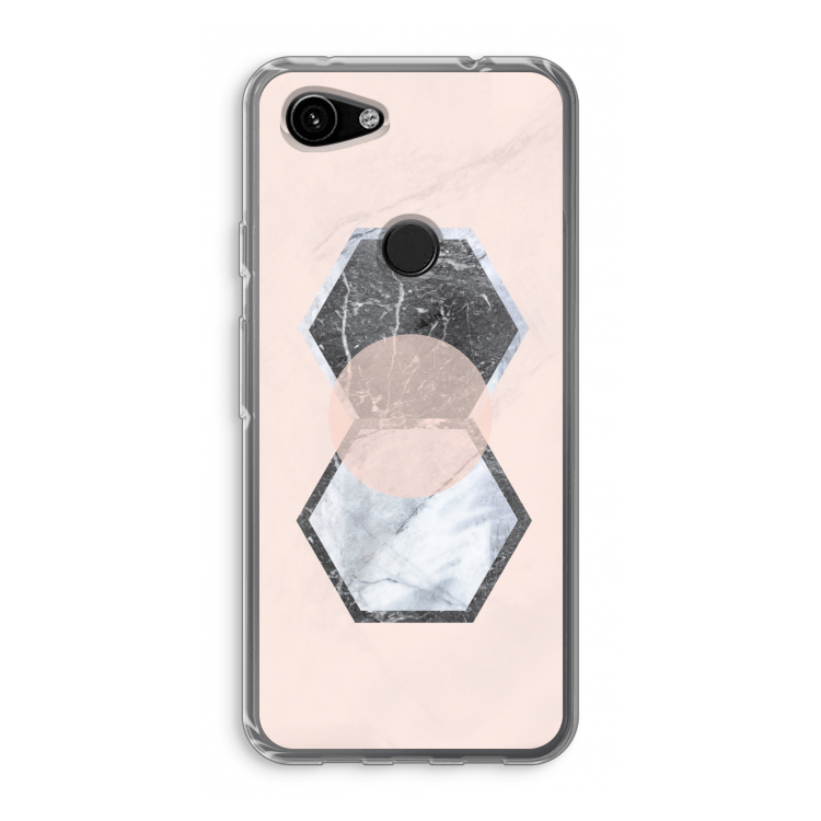 Creatieve toets: Google Pixel 3a Transparant Hoesje