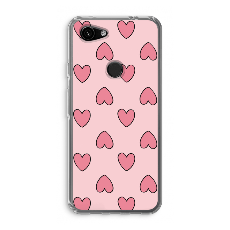 Ondersteboven verliefd: Google Pixel 3a Transparant Hoesje