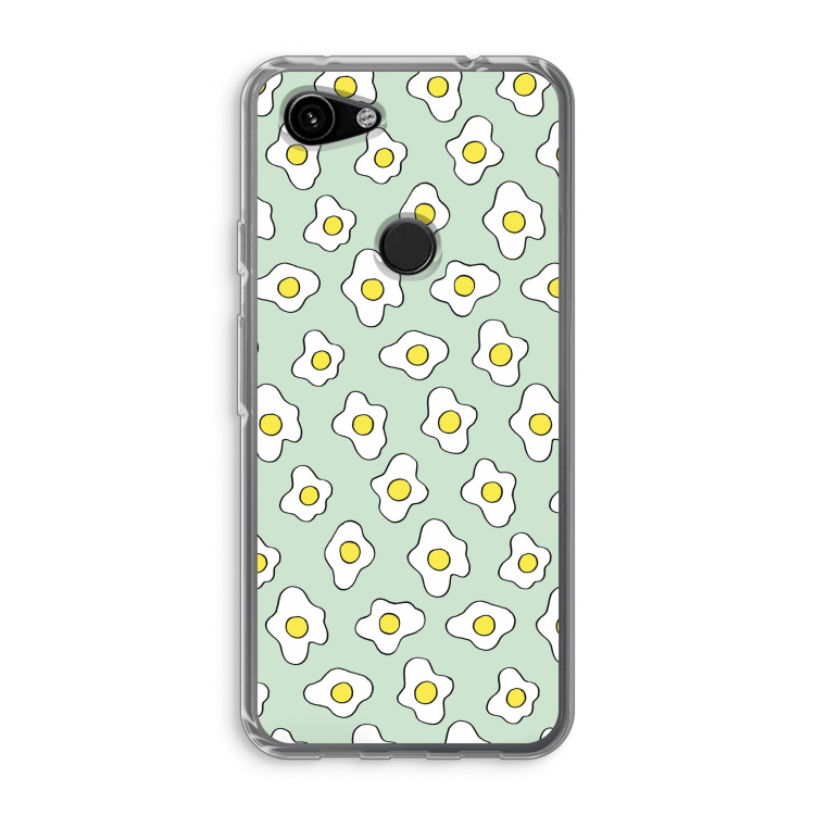 Spiegeleitjes: Google Pixel 3a Transparant Hoesje