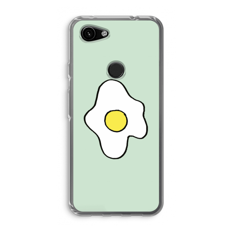 Spiegelei: Google Pixel 3a Transparant Hoesje