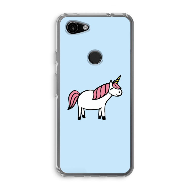 Eenhoorn: Google Pixel 3a Transparant Hoesje