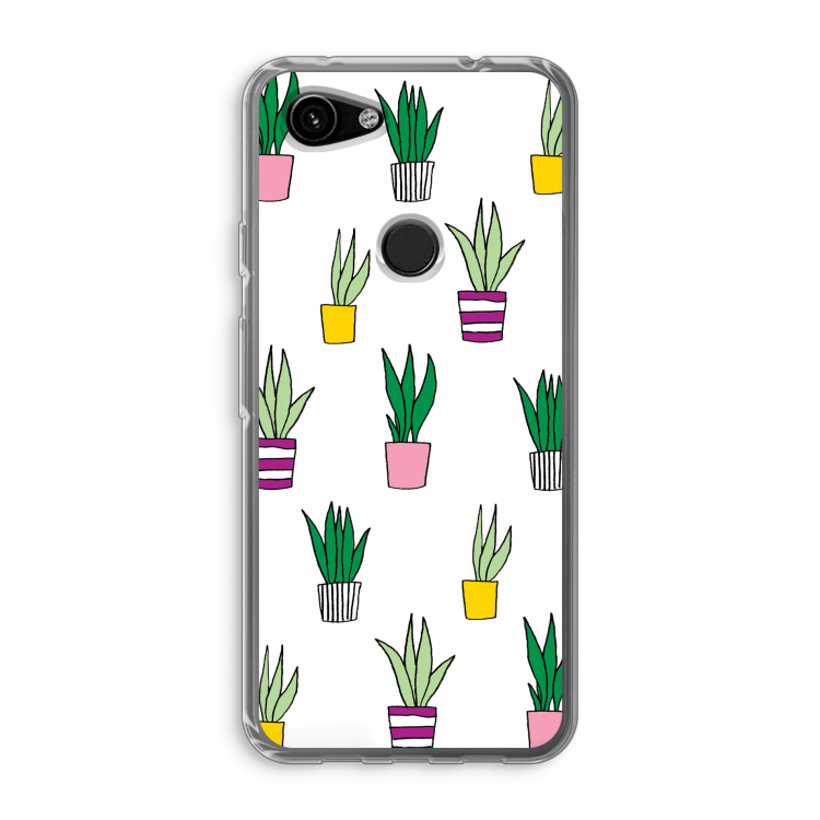 Sanseveria: Google Pixel 3a Transparant Hoesje