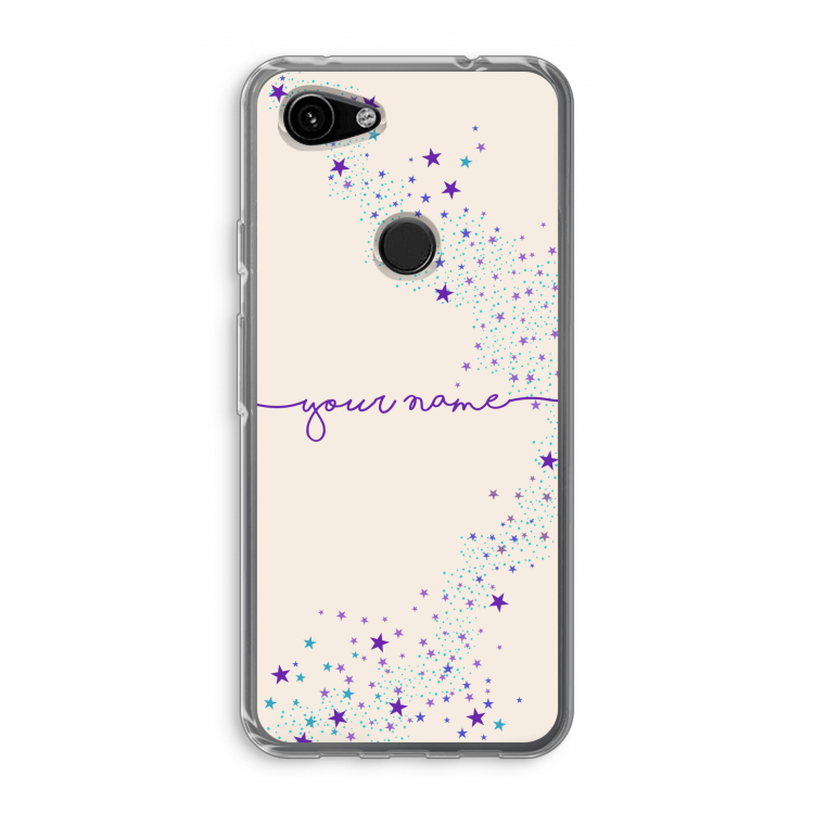 Sterren: Google Pixel 3a Transparant Hoesje