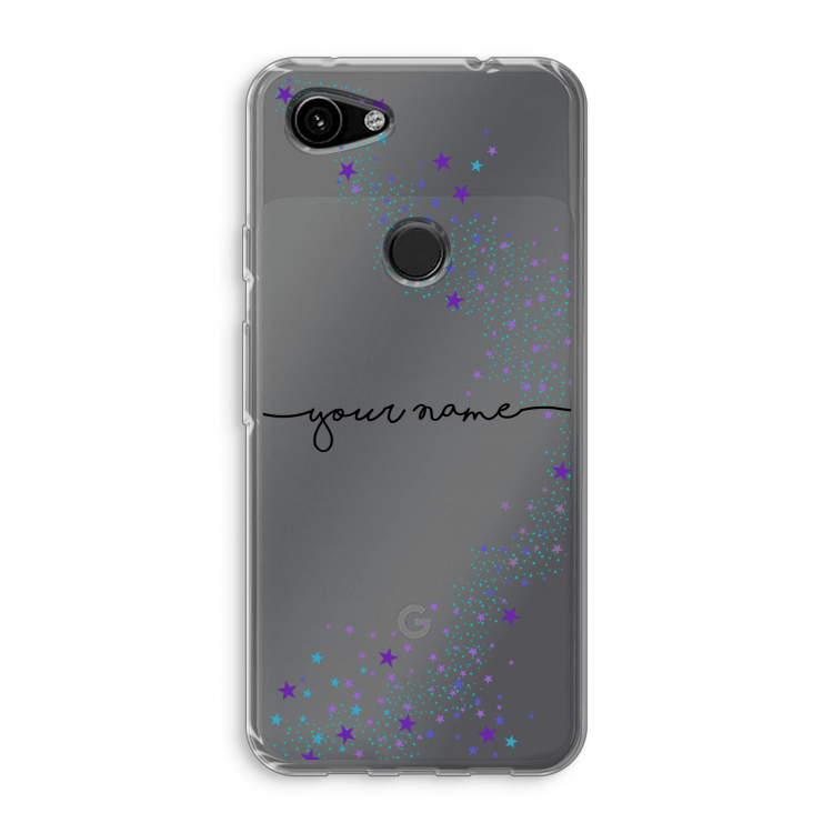 Sterren: Google Pixel 3a Transparant Hoesje