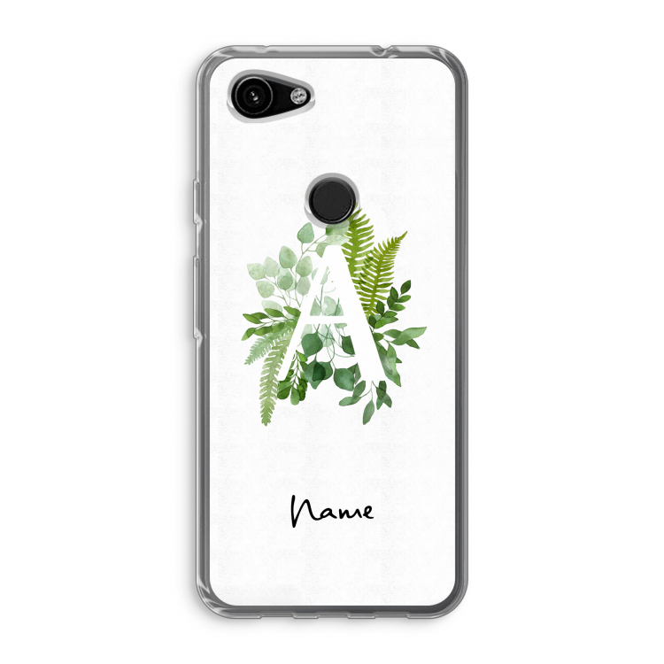 Green Brush: Google Pixel 3a Transparant Hoesje