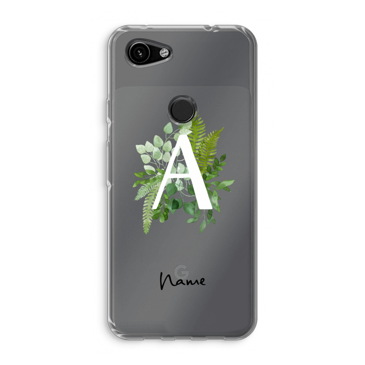 Green Brush: Google Pixel 3a Transparant Hoesje