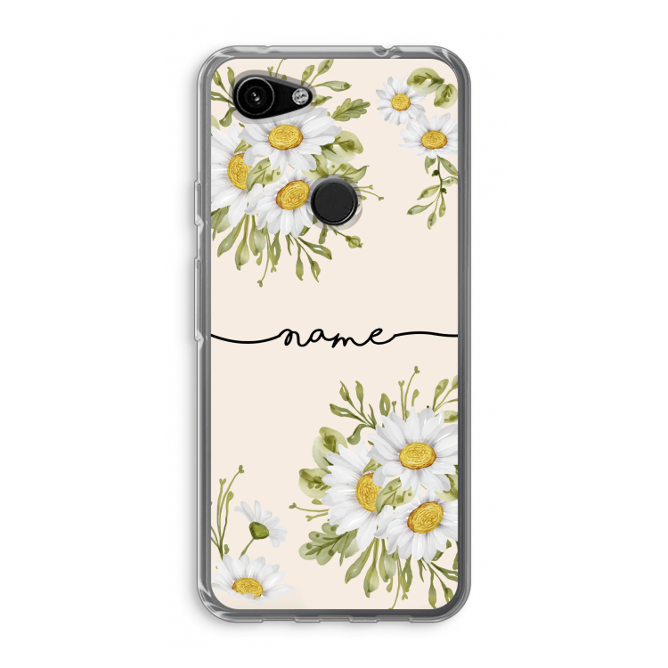 Daisies: Google Pixel 3a Transparant Hoesje