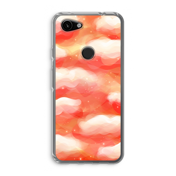 Lichte Wolken: Google Pixel 3a Transparant Hoesje