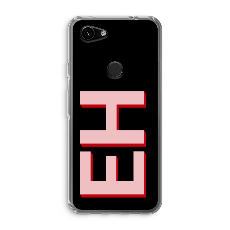 Monogram: Google Pixel 3a Transparant Hoesje