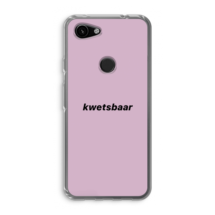 kwetsbaar: Google Pixel 3a Transparant Hoesje