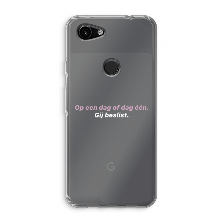 gij beslist: Google Pixel 3a Transparant Hoesje
