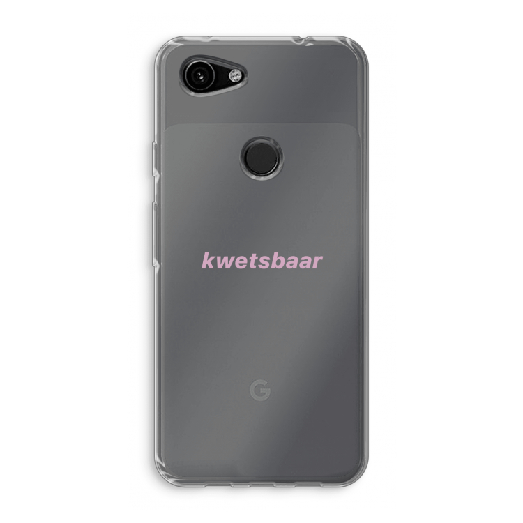 kwetsbaar: Google Pixel 3a Transparant Hoesje