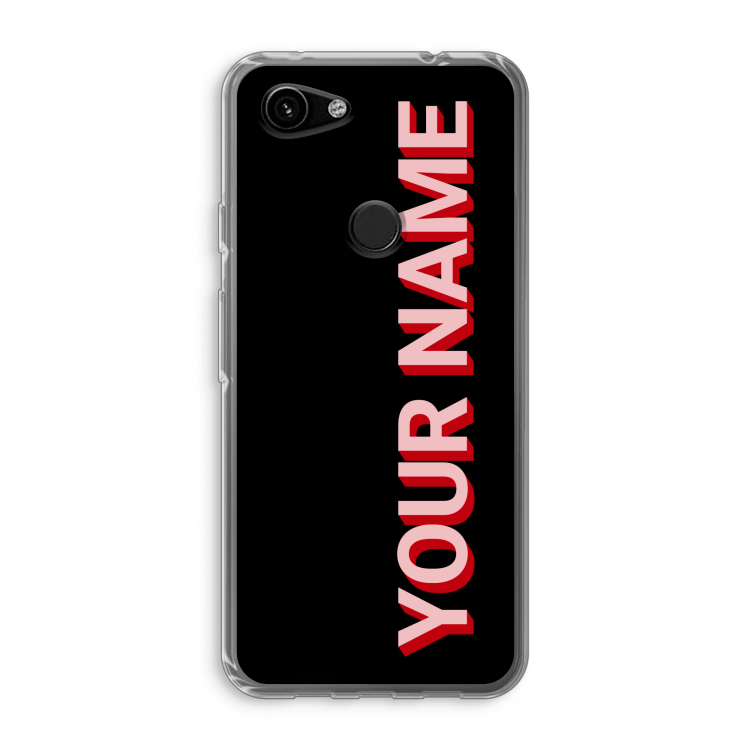Namecase: Google Pixel 3a Transparant Hoesje