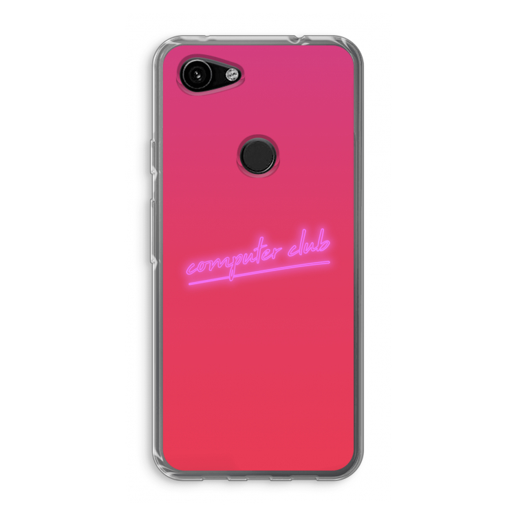 Vice Glow: Google Pixel 3a Transparant Hoesje