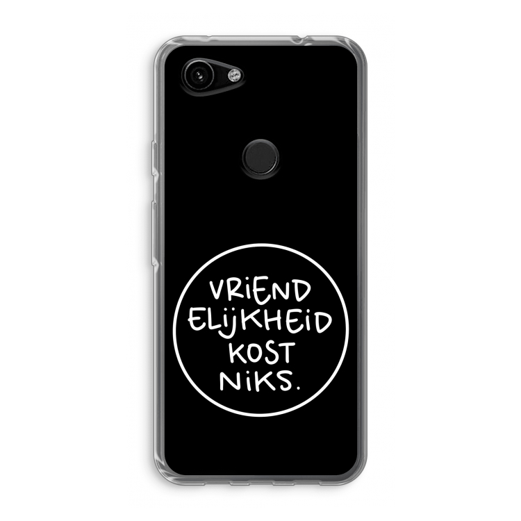 Vriendelijkheid: Google Pixel 3a Transparant Hoesje