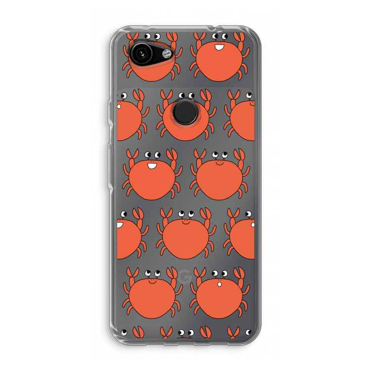 Krab: Google Pixel 3a Transparant Hoesje