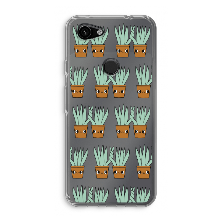 Sansevieria: Google Pixel 3a Transparant Hoesje