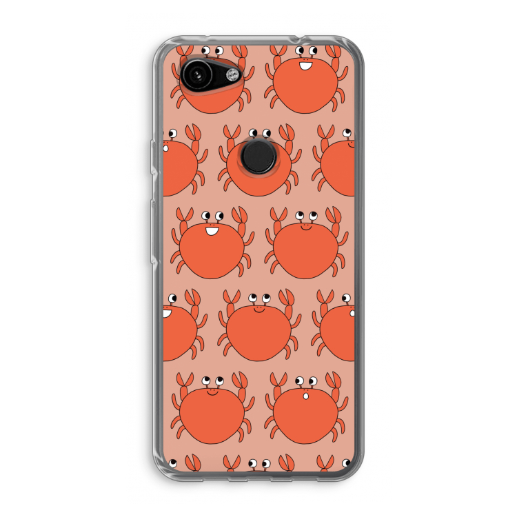 Krab: Google Pixel 3a Transparant Hoesje