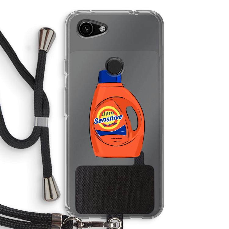 Ultra Sensitive: Pixel 3a Transparant Hoesje met koord