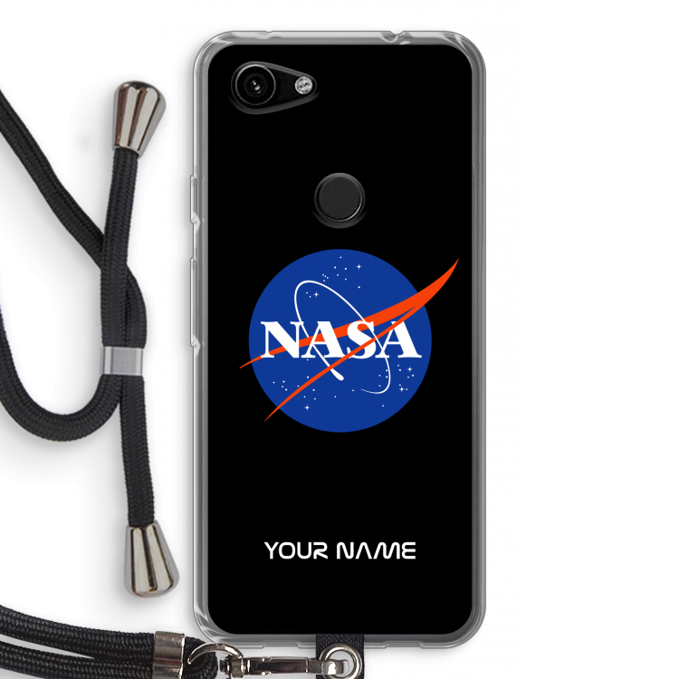 NASA: Pixel 3a Transparant Hoesje met koord