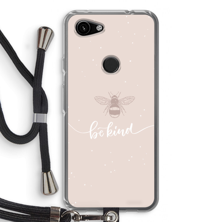 Be(e) kind: Pixel 3a Transparant Hoesje met koord