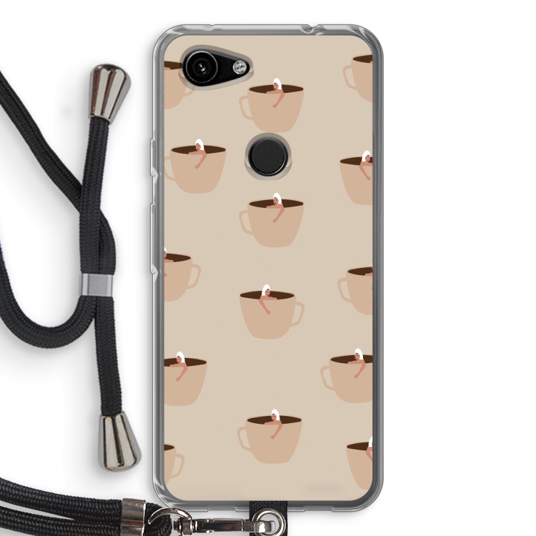 Morning coffee: Pixel 3a Transparant Hoesje met koord