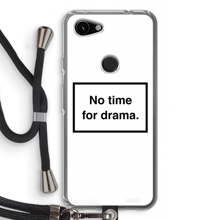 No drama: Pixel 3a Transparant Hoesje met koord