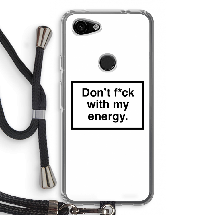 My energy: Pixel 3a Transparant Hoesje met koord