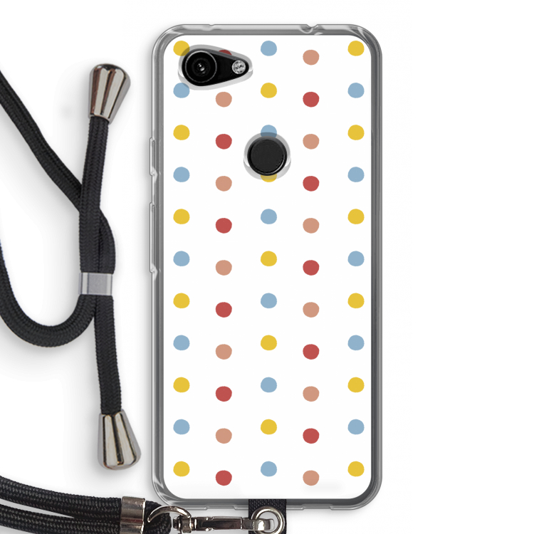 Bollen: Pixel 3a Transparant Hoesje met koord