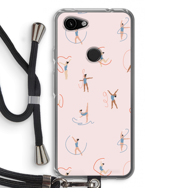 Dancing #3: Pixel 3a Transparant Hoesje met koord