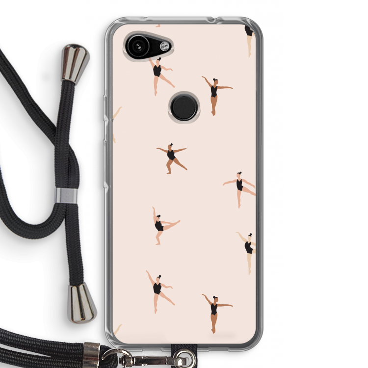 Dancing #1: Pixel 3a Transparant Hoesje met koord