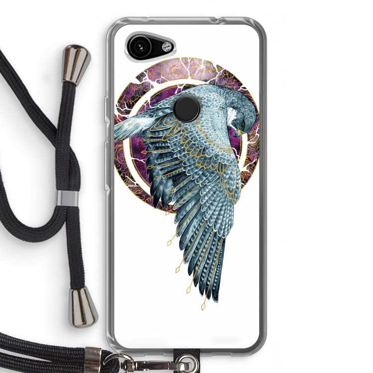 Golden Falcon: Pixel 3a Transparant Hoesje met koord